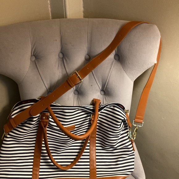 NWOT BAOSHA Women’s Stripe Travel bag - Picture 7 of 9